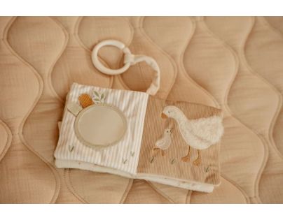Little Dutch Závesná textilná knižka s aktivitami Newborn Naturals