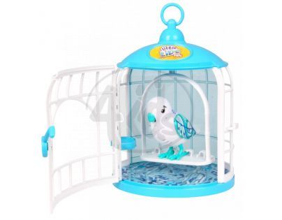 Little Live Pets Ptačí klec - Bílý ptáček