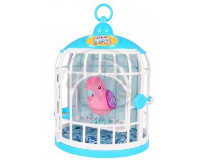 Little Live Pets Ptačí klec - Růžový ptáček