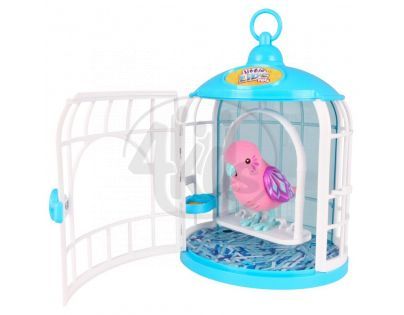 Little Live Pets Ptačí klec - Růžový ptáček