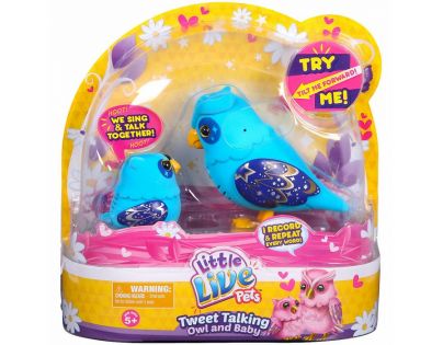 Little Live Pets Sova se sovátkem - rodina Hvězdova