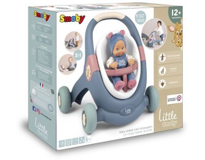 Little Smoby Chodítko 3 v 1 s bábikou