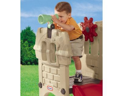 Little Tikes 620256 - Dobrodružný hrad s houpačkou a se skluzavkou