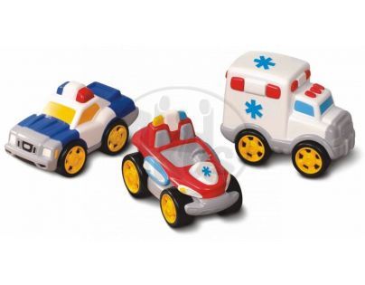 Little Tikes 622793M - Sada tří autíček - sanitka, policie a hasič