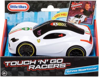 Little Tikes Touch n' Go Racers Interaktivní autíčko bílý sporťák