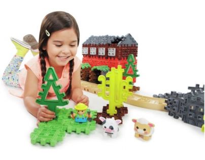 Little Tikes Waffle Blocks Sada s lokomotívou
