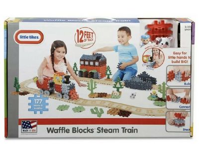 Little Tikes Waffle Blocks Sada s lokomotívou