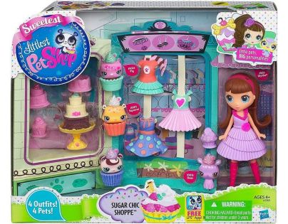Littlest Pet Shop Blythe se 4 zvířátky a doplňky