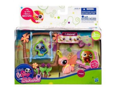 Littlest Pet Shop chodící zvířátka s tématickými doplňky Hasbro 32838