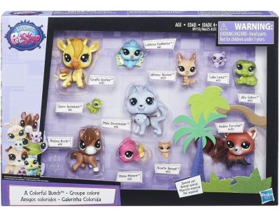 Littlest Pet Shop Herní set zvířátek A Colourful Bunch