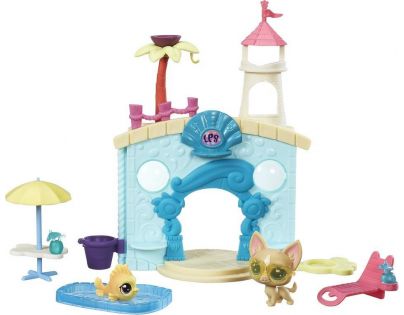 Littlest Pet Shop Hrací set se 2 zvířátky Splash Park Party