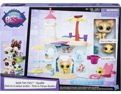 Littlest Pet Shop Hrací set se 2 zvířátky Splash Park Party