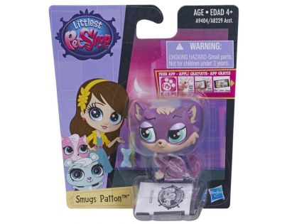 Littlest Pet Shop jednotlivá zvířátka B A8229 - Smugs Patton