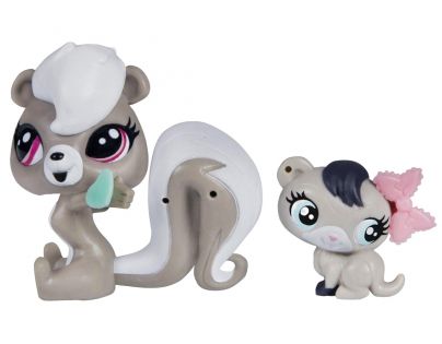 Littlest Pet Shop Maminka s miminkem - A8425 Skunk a fretka