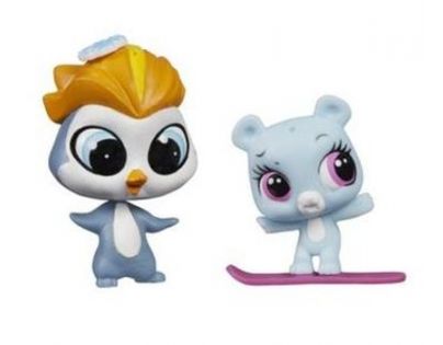 Littlest Pet Shop Maminka s miminkem - A9396 Tučňák a polární medvídek