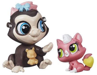 Littlest Pet Shop Maminka s miminkem - B0100 Terrence Konga A Purl McSweeney