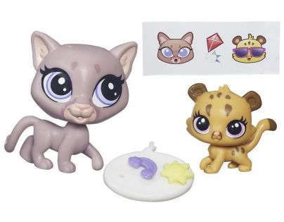 Littlest Pet Shop Maminka s miminkem - B4761 Sunny Cougar a Cubby Cougar