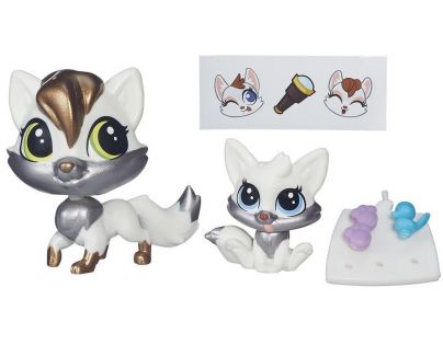 Littlest Pet Shop Maminka s miminkem - B4766 Lulu Foxley a Reynand Foxley