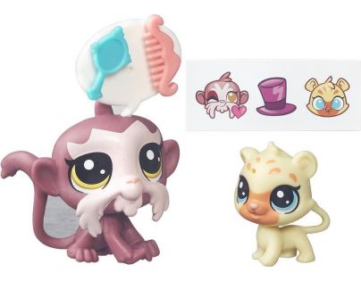 Littlest Pet Shop Maminka s miminkem B7751 Tamarín a gepard