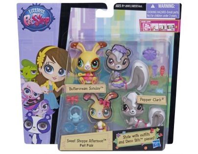 Littlest Pet Shop Módní páry zvířátek - Sweet Shoppe Afternoon