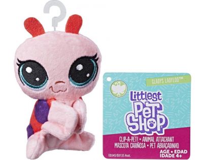 Littlest Pet Shop Plyšák s klipem Gladys Ladyloo