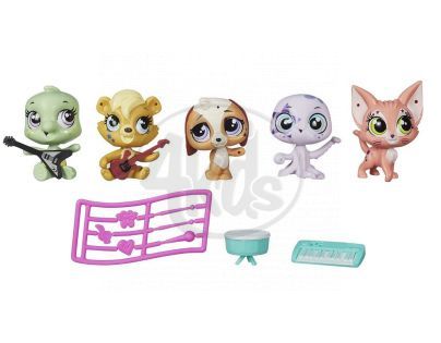 Littlest Pet Shop Pět zvířátek s doplňky - B1427