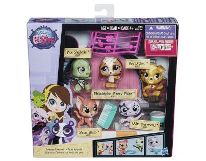 Littlest Pet Shop Pět zvířátek s doplňky - B1427