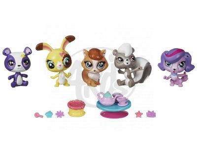 Littlest Pet Shop Pět zvířátek s doplňky - B1428