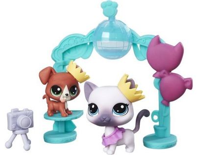 Littlest Pet Shop Tematický set se 2 zvířátky School Dance Smiles