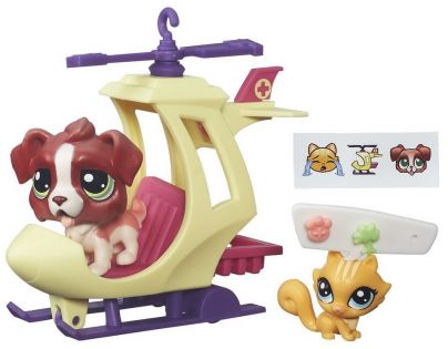 Littlest Pet Shop Zvířátko s kamarádem a vozidlem - B7754