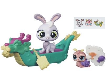 Littlest Pet Shop Zvířátko s kamarádem a vozidlem - B7755