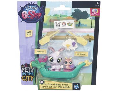 Littlest Pet Shop Zvířátko s kamarádem a vozidlem - B7755