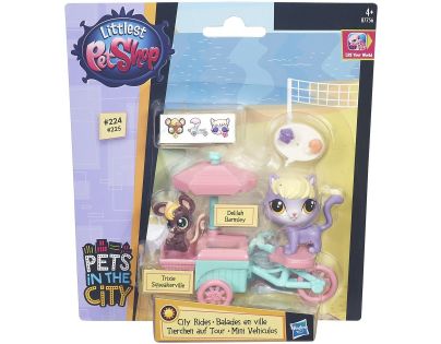 Littlest Pet Shop Zvířátko s kamarádem a vozidlem - B7756