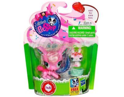 Littlest Pet Shop zvířátka - 3037 Jelen 3038 Králík