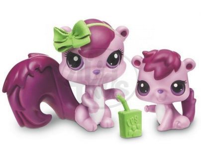 Littlest Pet Shop zvířátka - 3589 Veverka 3590 mládě
