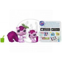 Littlest Pet Shop zvířátka - 3589 Veverka 3590 mládě 2