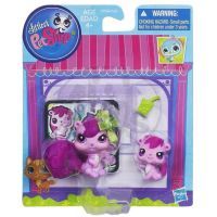 Littlest Pet Shop zvířátka - 3589 Veverka 3590 mládě 3