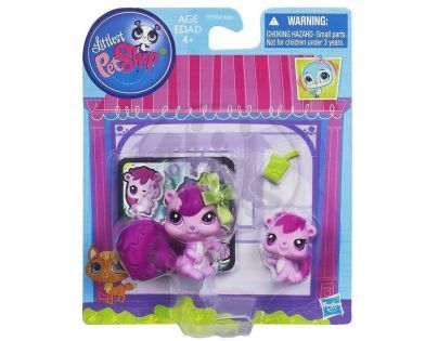 Littlest Pet Shop zvířátka - 3589 Veverka 3590 mládě