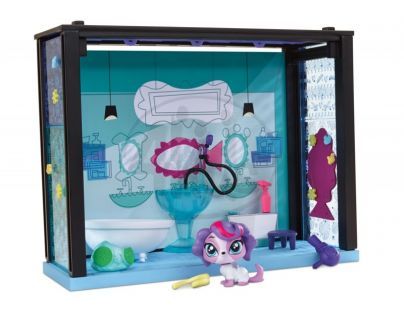 Littlest Pet Shop Zvířátko s domečkem - Salón krásy