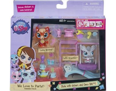 Littlest Pet Shop Zvířátko s doplňky do domečku - Pet Party