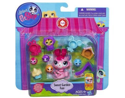 Littlest Pet Shop zvířátko s kamarádem a doplňky - Sweet Garden A4593