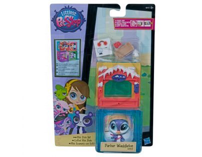 Littlest Pet Shop Zvířátko s mini domečkem - Parker Waddleton