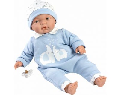 Llorens 13847 Joel realistická bábika bábätko s mäkkým látkovým telom 38 cm