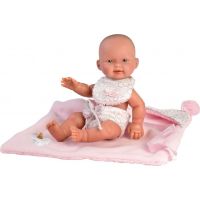 Llorens 26308 dieavčatko bábika bábätko s celovinylovým telom 26 cm