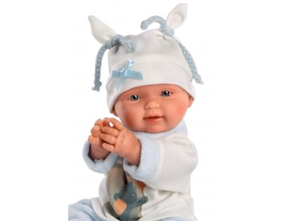 Llorens 26311 New Born chlapček realistická bábika bábätko s celovinylovým telom 26 cm