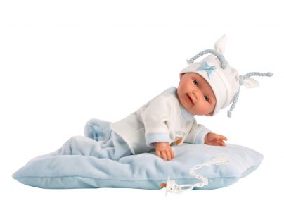 Llorens 26311 New Born chlapček realistická bábika bábätko s celovinylovým telom 26 cm