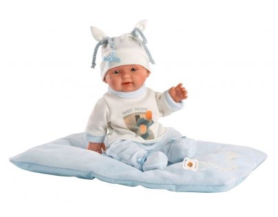 Llorens 26311 New Born chlapček realistická bábika bábätko s celovinylovým telom 26 cm