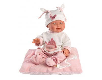 Llorens 26312 New Born dievčatko realistická bábika bábätko s celovinylovým telom 26 cm