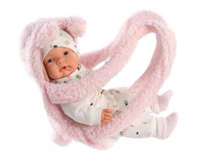 Llorens 38946 Joelle realistická bábika so zvukmi a mäkkým látkovým telom 38 cm