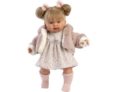 Llorens 42282 Alexandra realistická bábika so zvukmi a mäkkým látkovým telom 42 cm